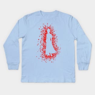 Slave Leia Splatter Kids Long Sleeve T-Shirt